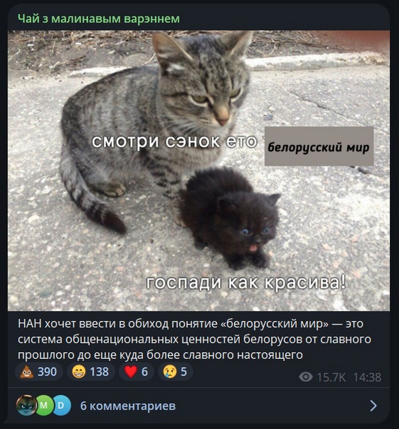 Шутка про белорусский мир