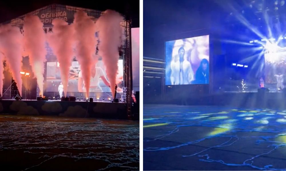 Выступление Хабиба на семейном фестивале «Облака молока - 2024». Скриншот из TikTok.