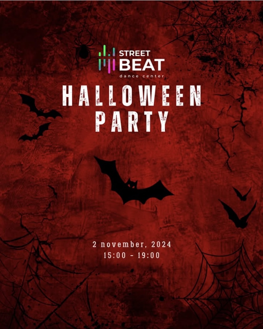 Афиша HALLOWEEN PARTY 2024 в Street Beat Dance Center. Скриншот из Instagram.