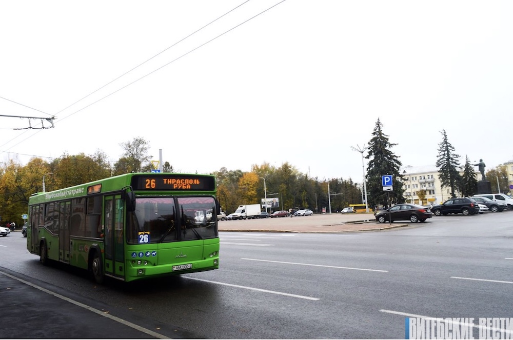 Автобус в Витебске.