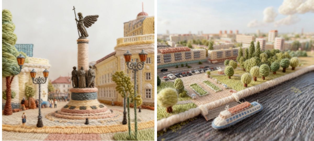 Брест, вязаный город,