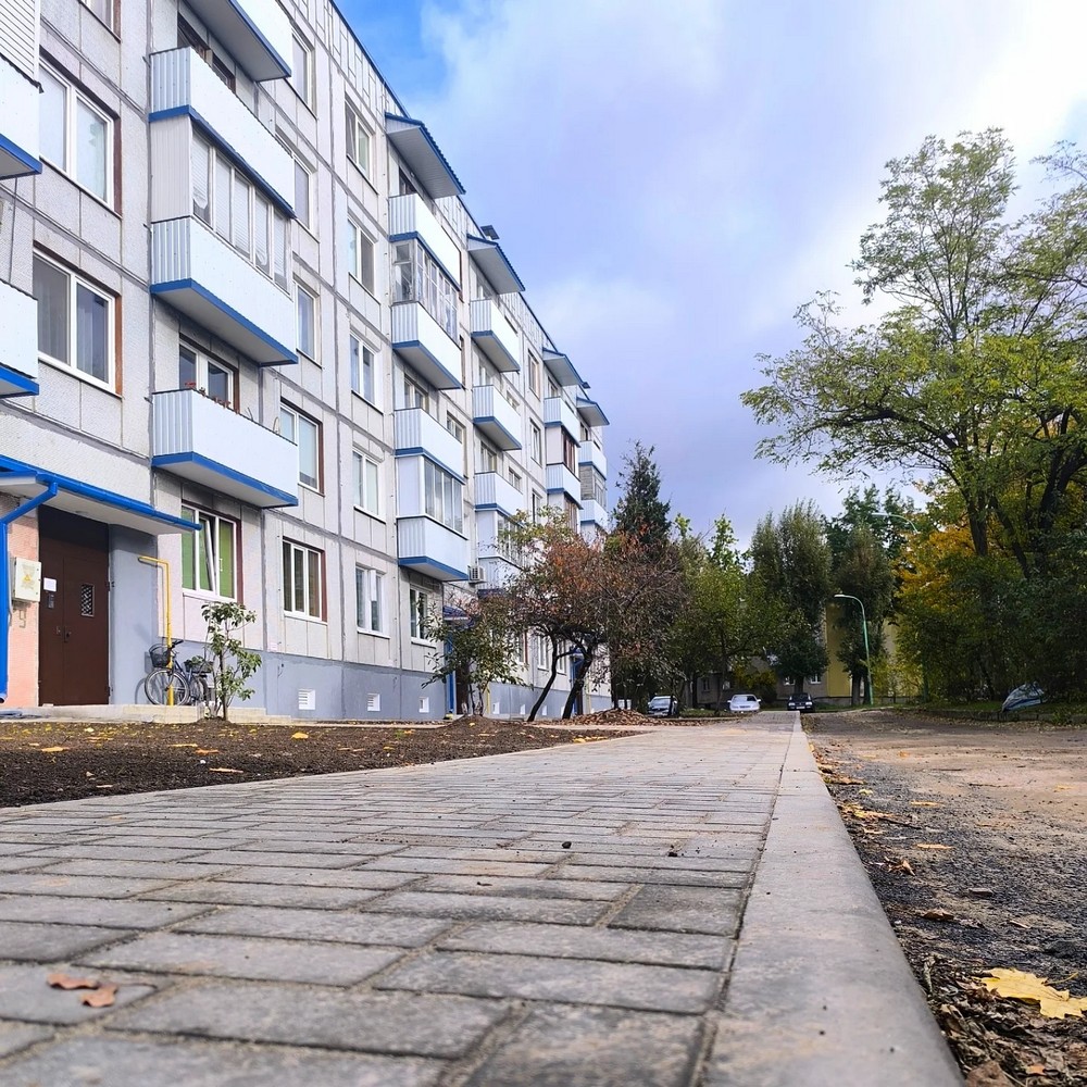 Дом №16 на улице Рокоссовского в Бресте после капитального ремонта. Фото: КУП «Брестгорремстройтрест»