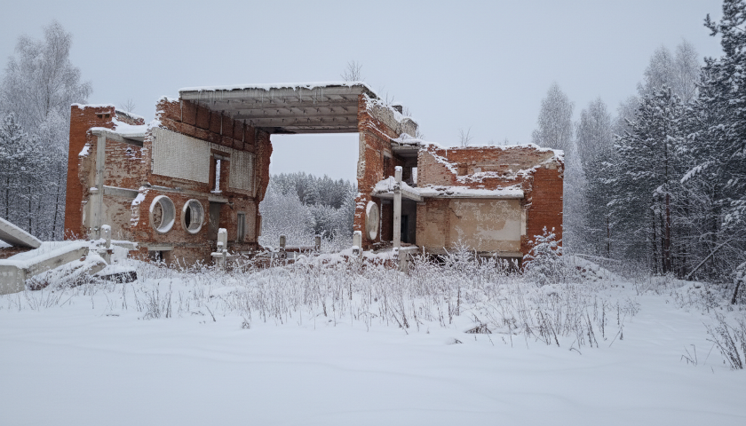 Один из корпусов лагеря «Звездный» на территории Малоситнянского сельсовета.