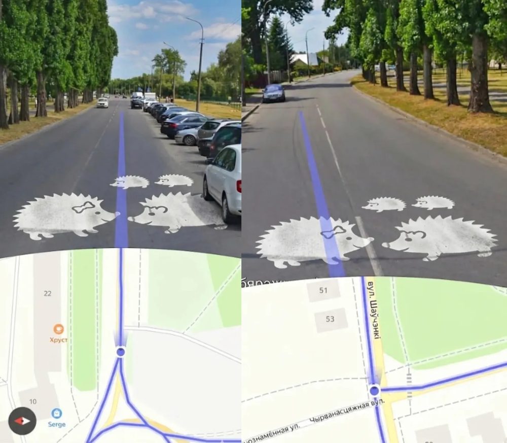 Предложение брестчанина нанести такую разметку на улице Шевченко в Бресте