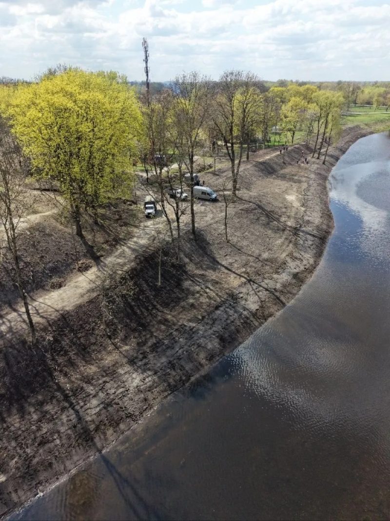 Волынское укрепление Брестской крепости после вырубки деревьев. Фото: Брестский горисполком